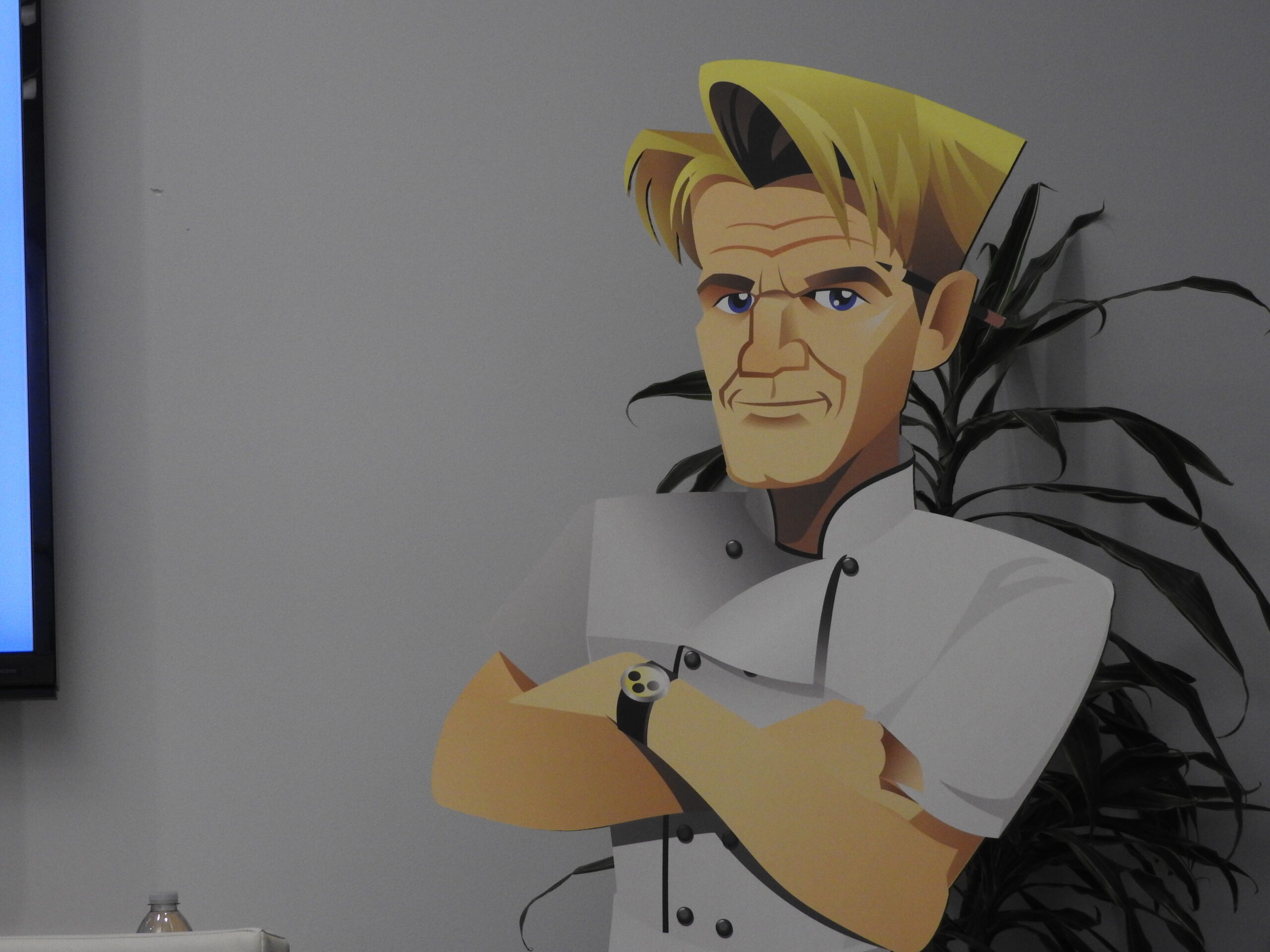Gordon Ramsay's character in Glu Mobile.