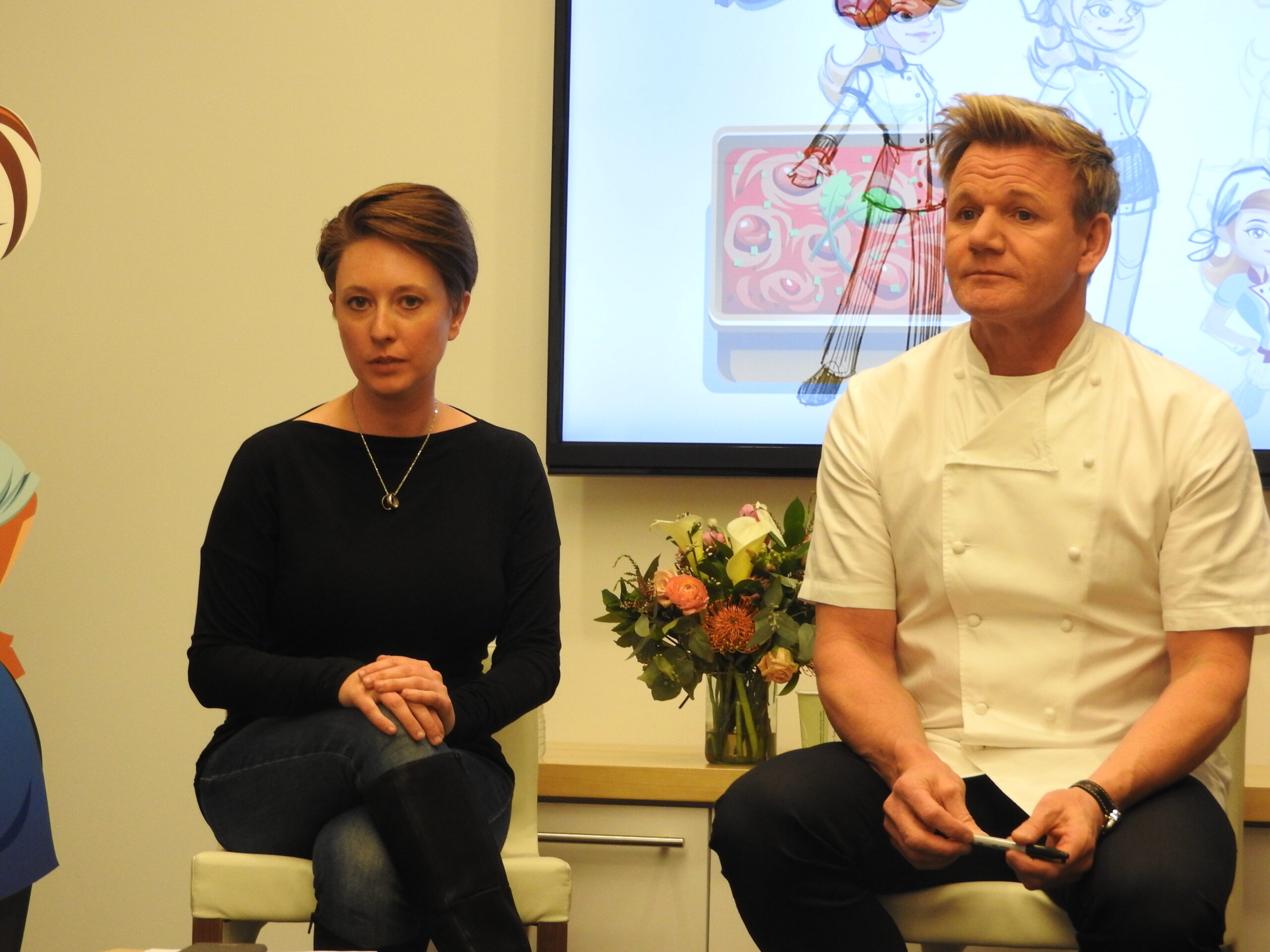 Becky Ann Hughes and Gordon Ramsay.