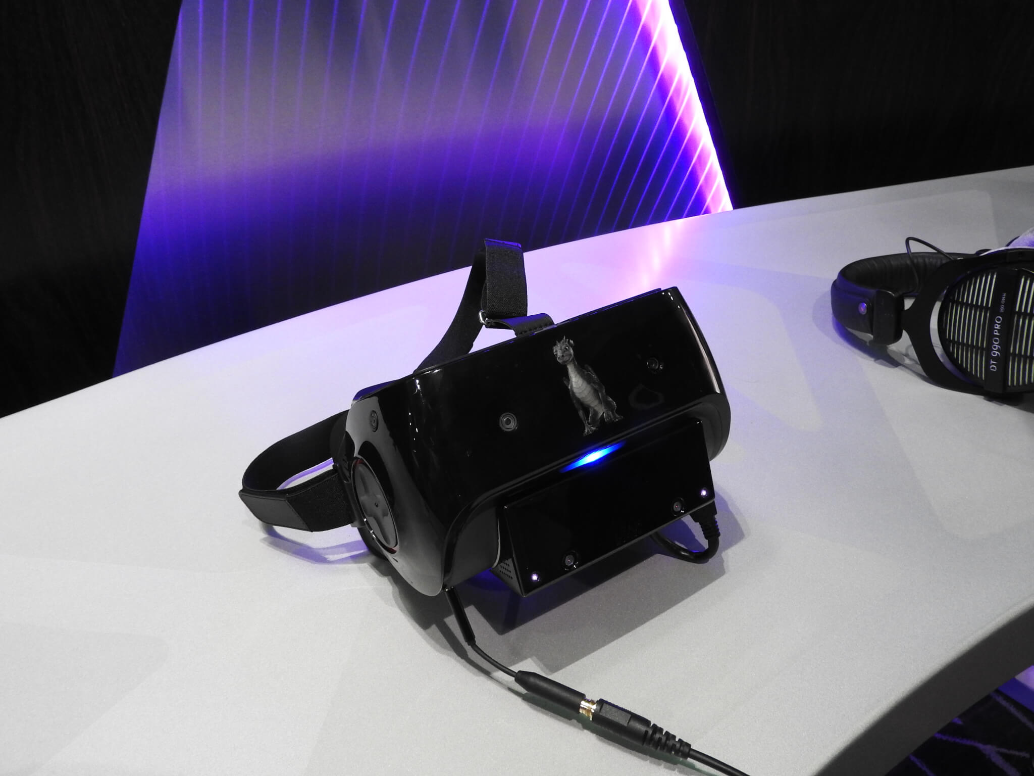 Qualcomm's VR headset prototype at GDC 2017.