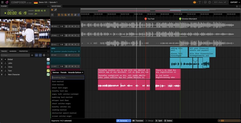 Deepdub Go uses AI to localize movies ane games to local languages.