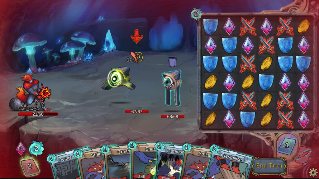 Demon's Mirror is a roguelike deckbuilder that adds puzzle elements.
