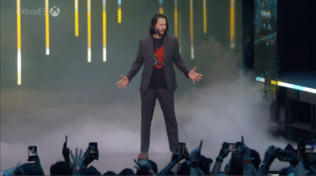 Keanu Reeves is in Cyberpunk 2077.