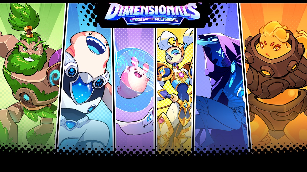 Dimensionals characters: Terraton, Shork, Turbo Shell, Celestorm, ShadeStrike and Magmama.