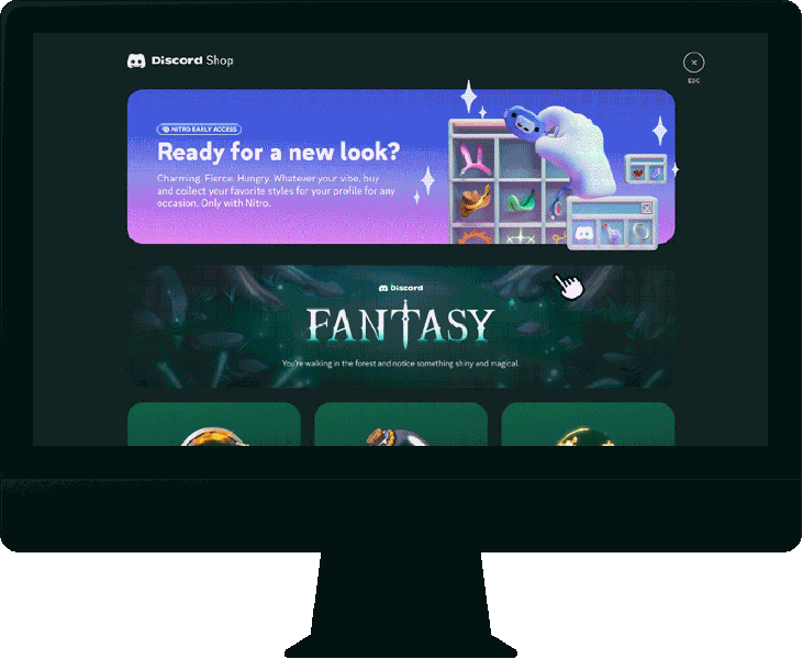 Discord's new in-app shop sells profile customization options