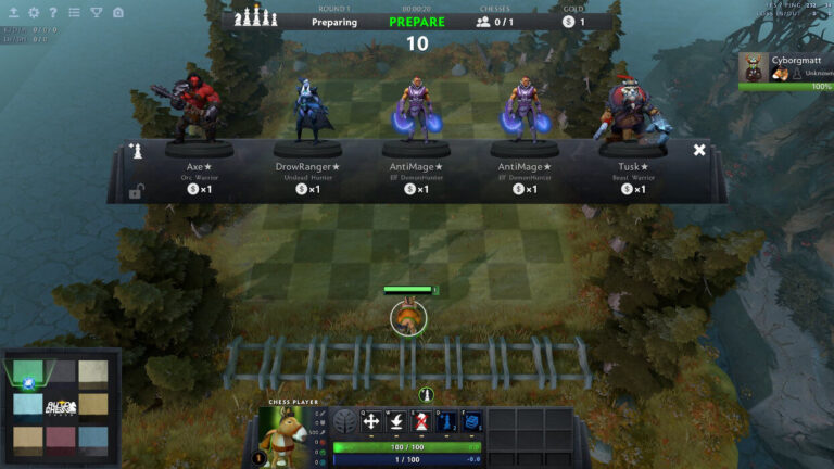 Dota Auto Chess in action.