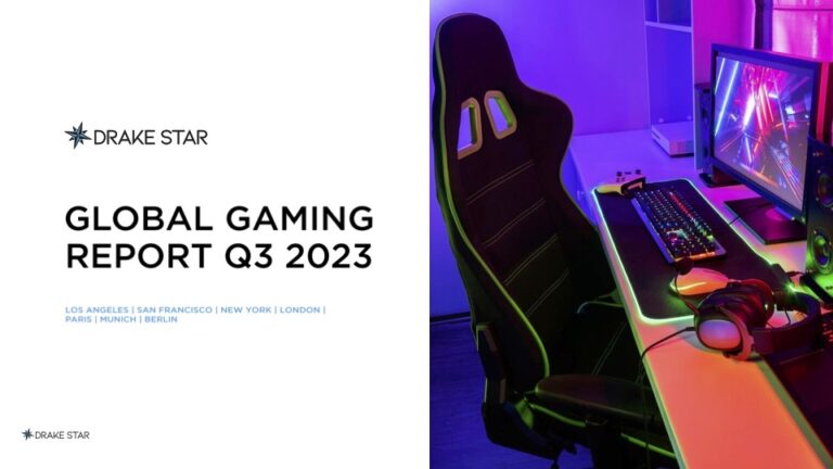 Drake Star Q3 2023 Global Games investing M&A report