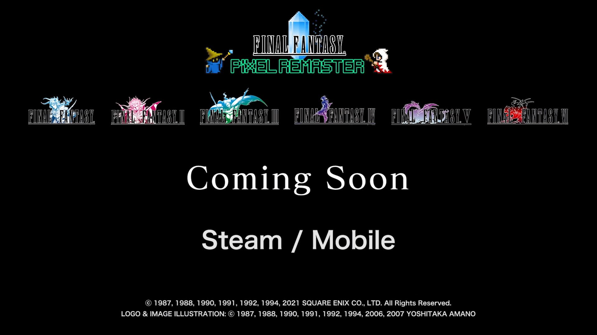 Final Fantasy: Pixel Remaster.