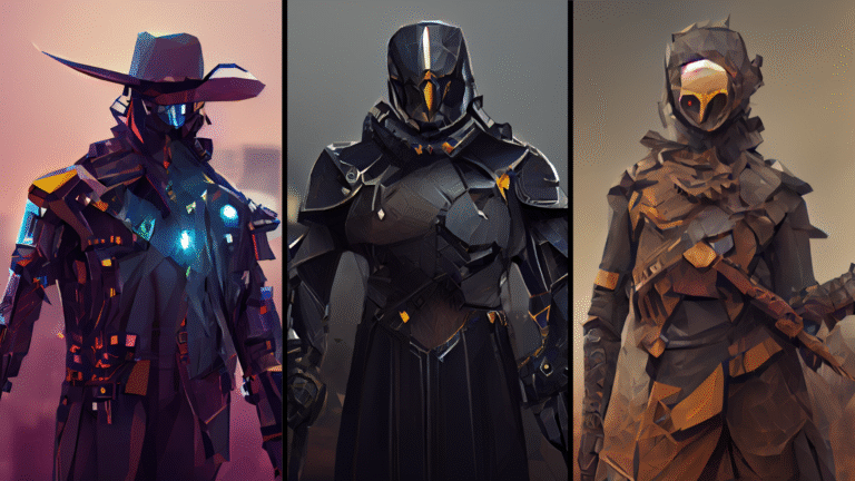 Multiple Wardens from Elyzio's upcoming game, Warden's Will