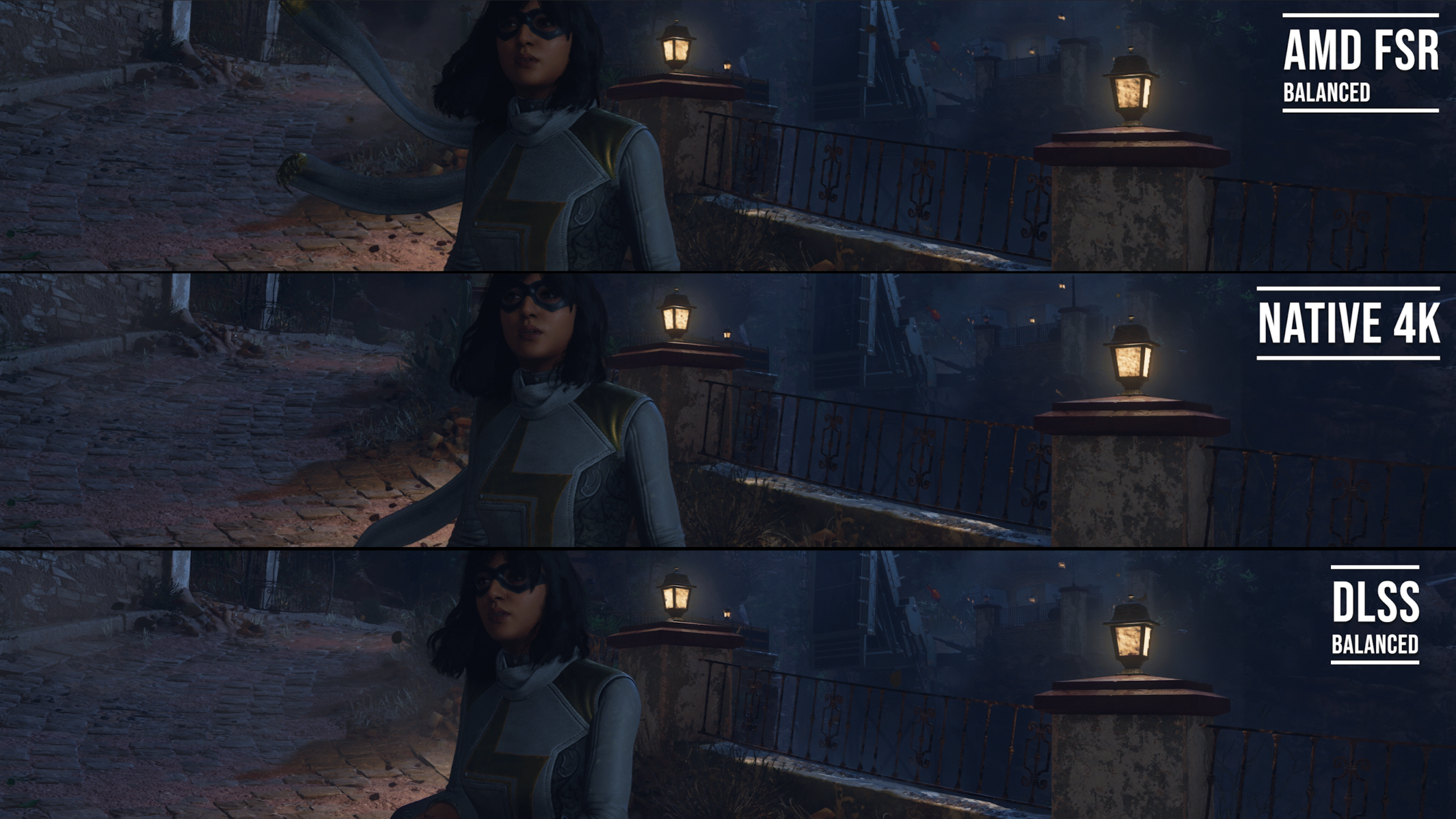 FSR vs. DLSS.