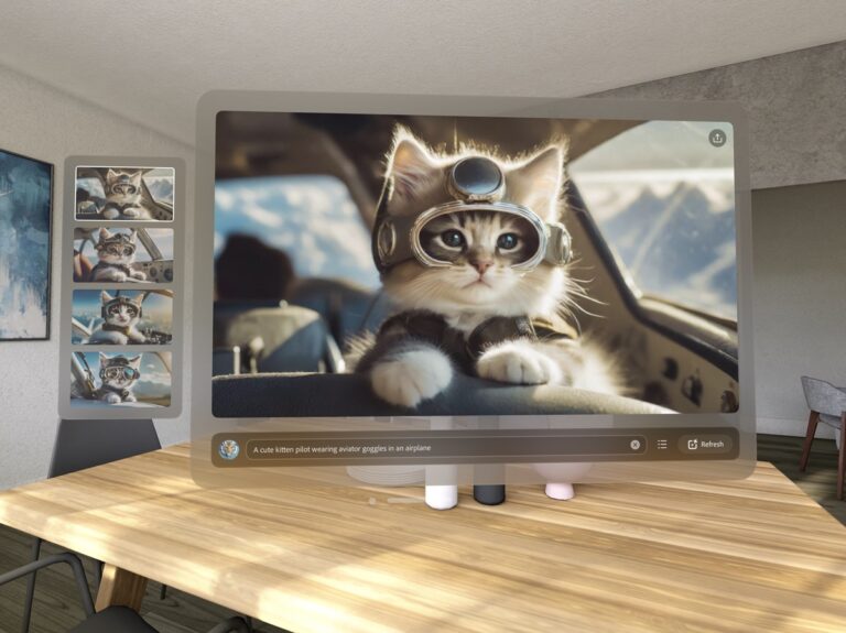 Adobe Firefly on the Apple Vision Pro.