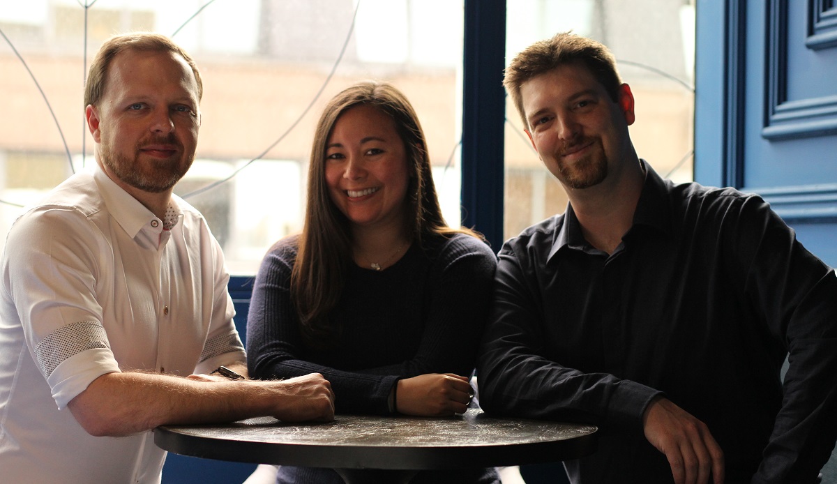 Vela founders (left to right) Travis George, Lisa Newon George, and Brian Kaiser.