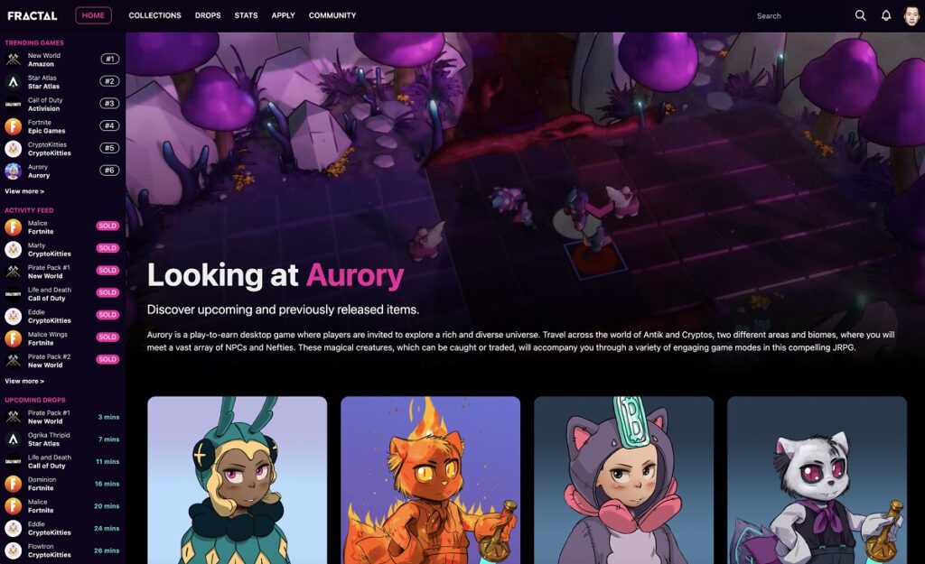 Justin Kan’s Fractal NFT gaming market debuts today