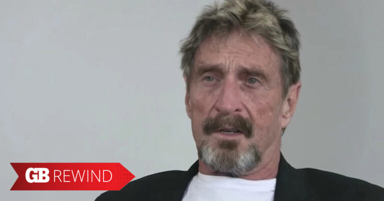 Future president John McAfee.