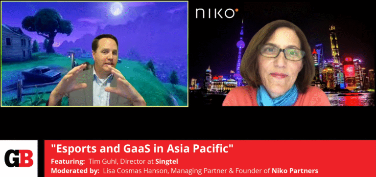 Niko Partners' Lisa Hanson (right)