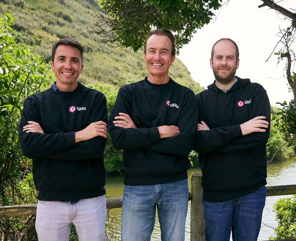GFAL leadership includes Christian Gascons, Trip Hawkins and Marc Torm.
