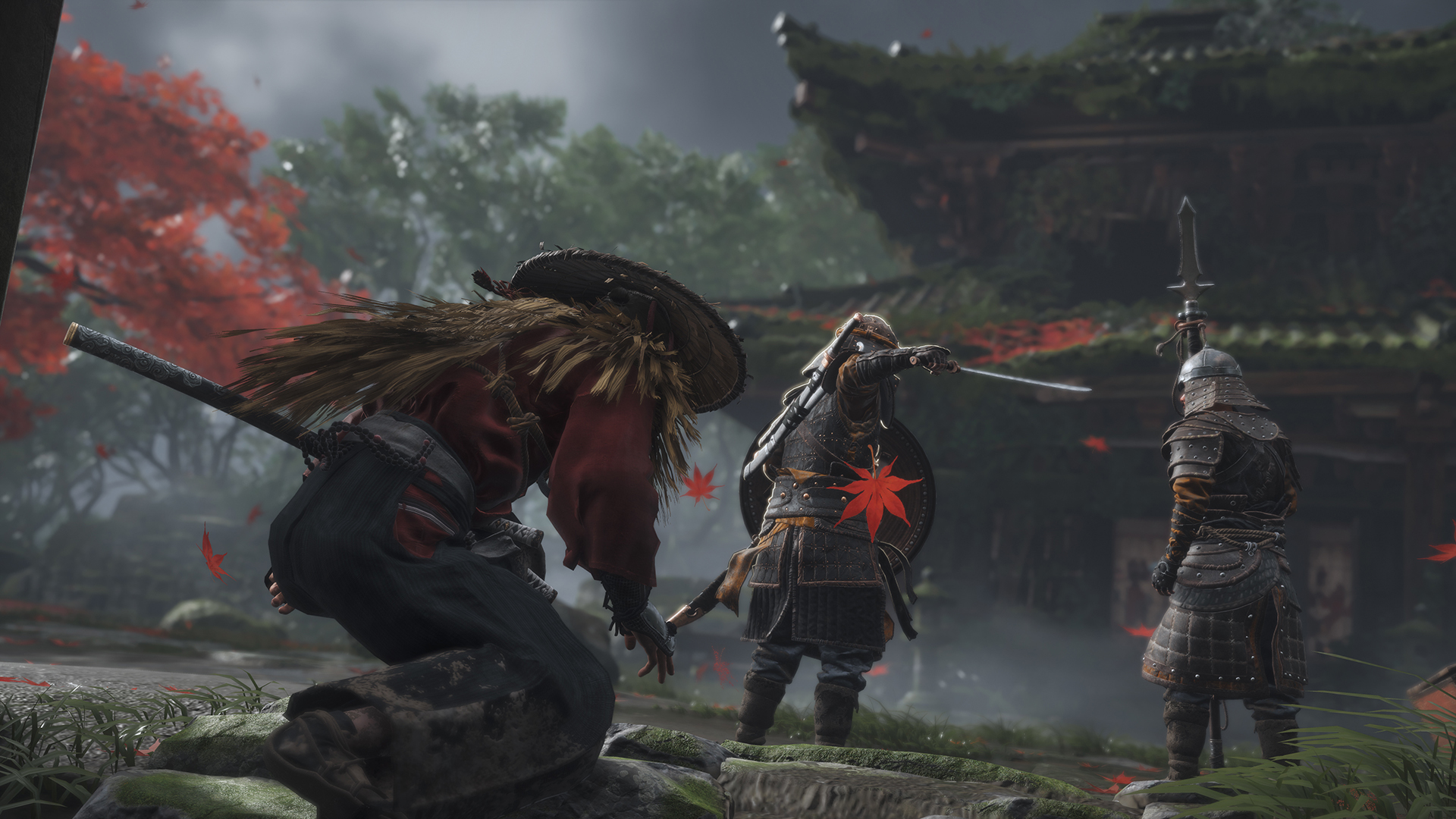 Samurai combat in Ghost of Tsushima.