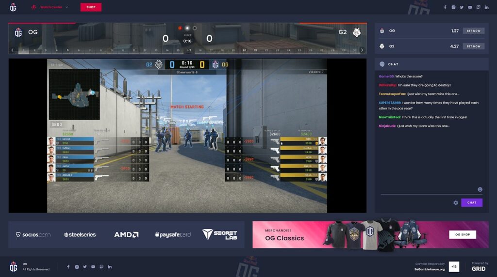 Grid Esports captures data for games like CS:GO.