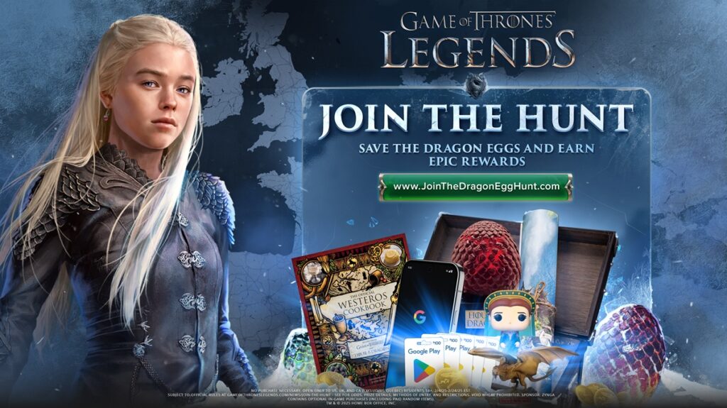 Game of Thrones: Legends will have a hunt for dragon eggs in the real world.