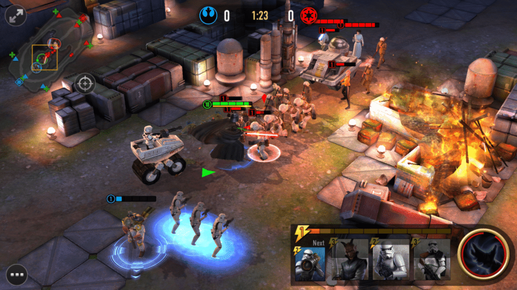 Star Wars: Force Arena for mobile sure looks like a MOBA