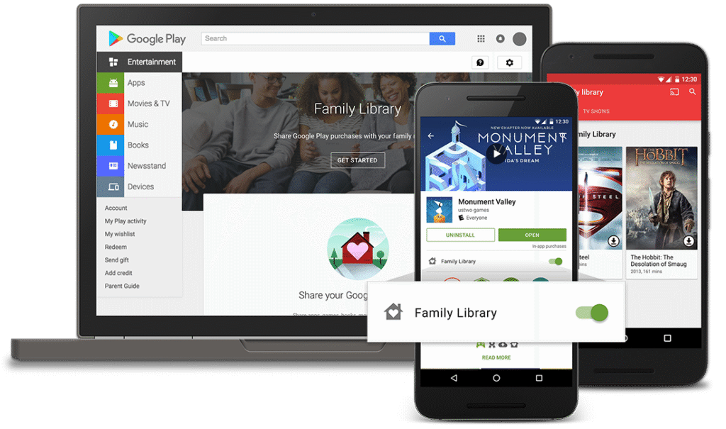 Google Play’s new Family Library lets up to 6 people share purchases across Android, iOS, and the web