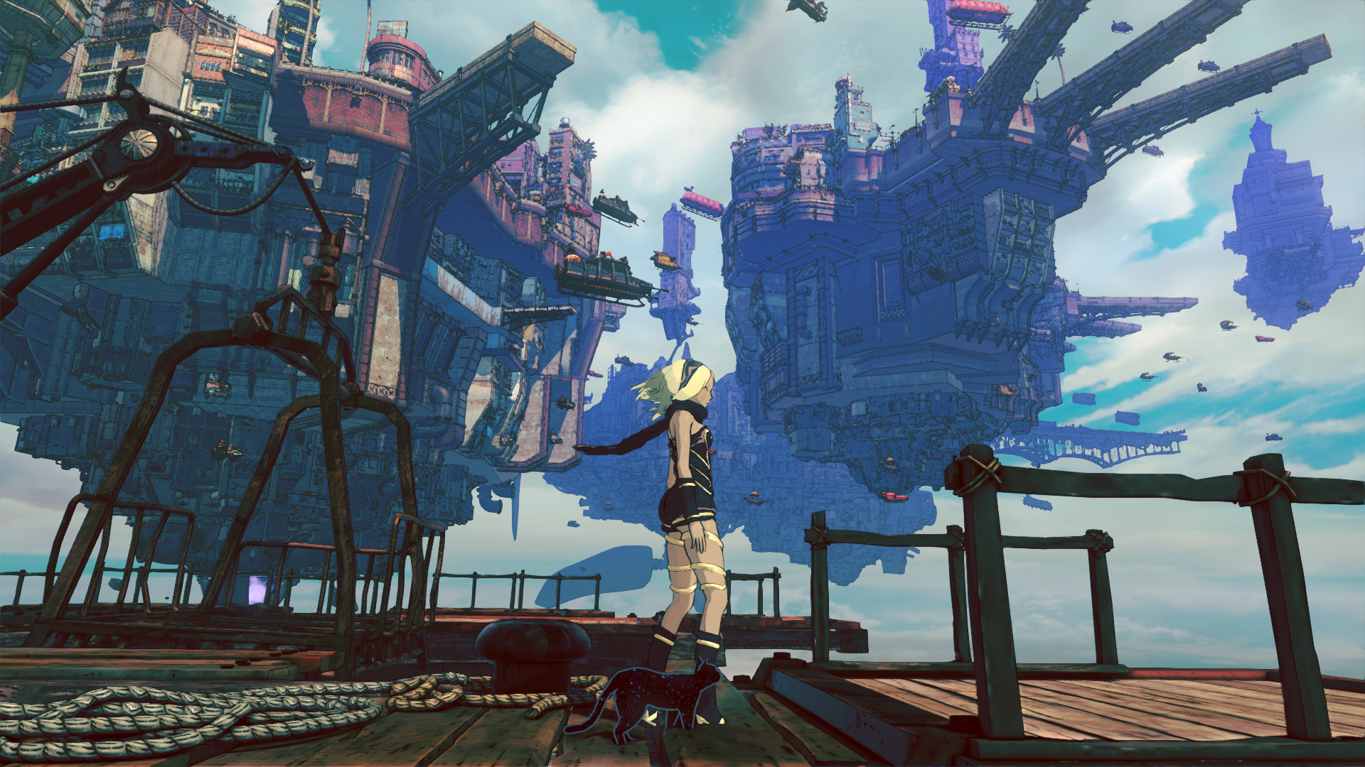 Gravity Rush 2 take place in a beautiful world.