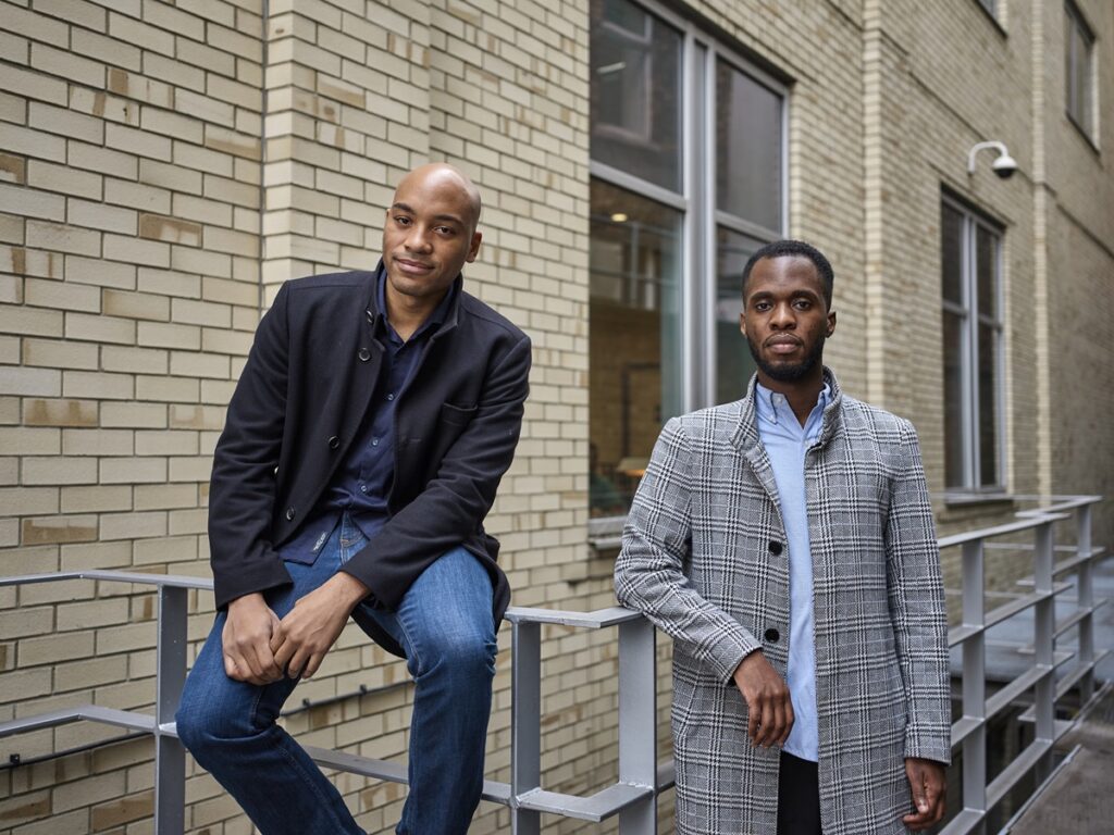 Christian Facey and Wilfred Obeng (right) of Audiomob.