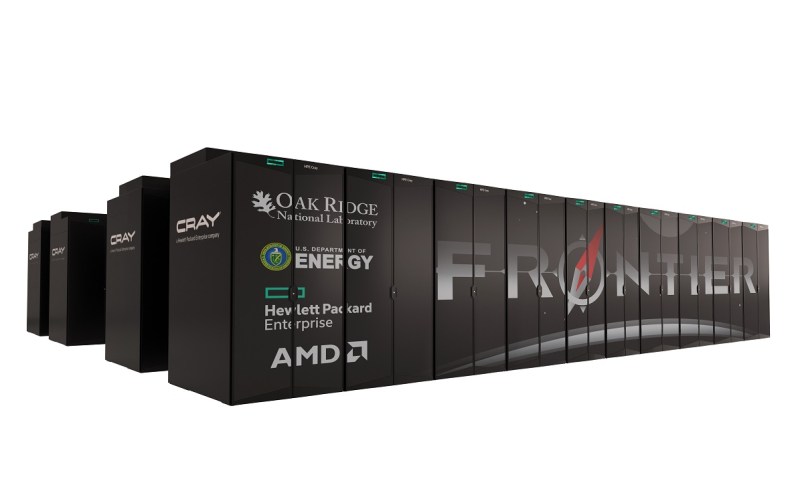 The HPE Cray Frontier uses AMD Epyc processors.