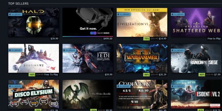 Halo is the top-selling game on Steam today.