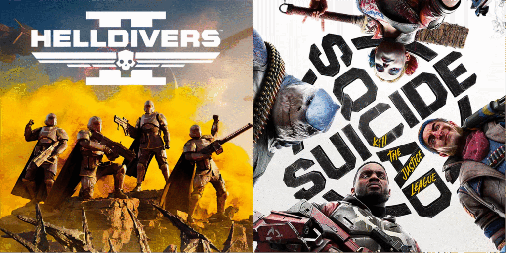 Helldivers 2 had a stellar launch compared to Suicide Squad: kill the justice league.