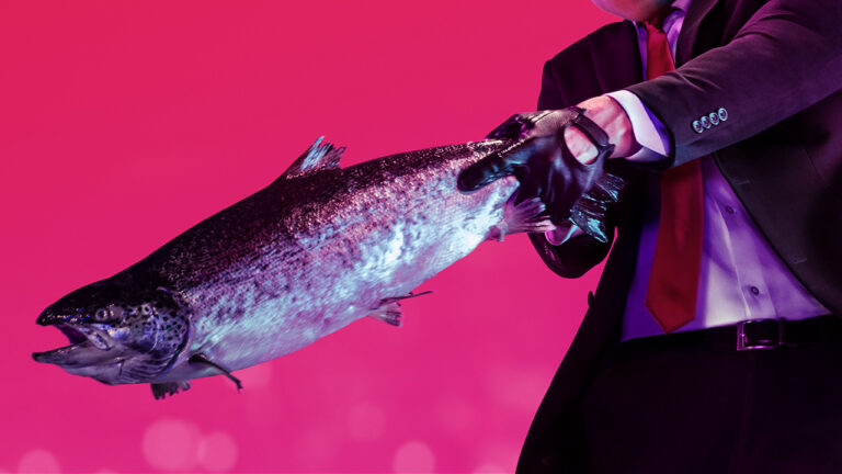 I gave up knives for lent, so I have to kill you with this fish.