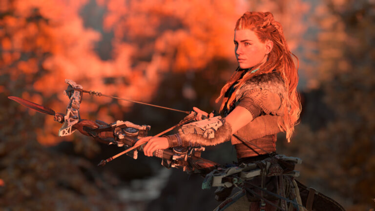 Aloy gets to explore a detailed world, especially in 4K.