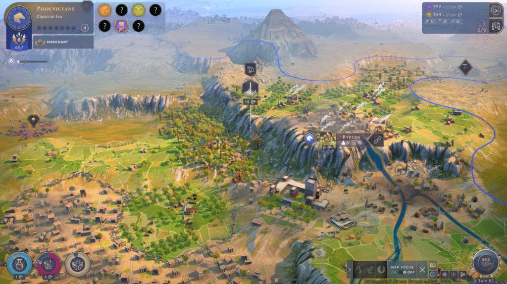 My small village has grown into a sprawling Ancient Era settlement.