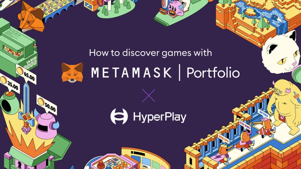 You can find games thanks to a collaboration between MetaMask and HyperPlay.
