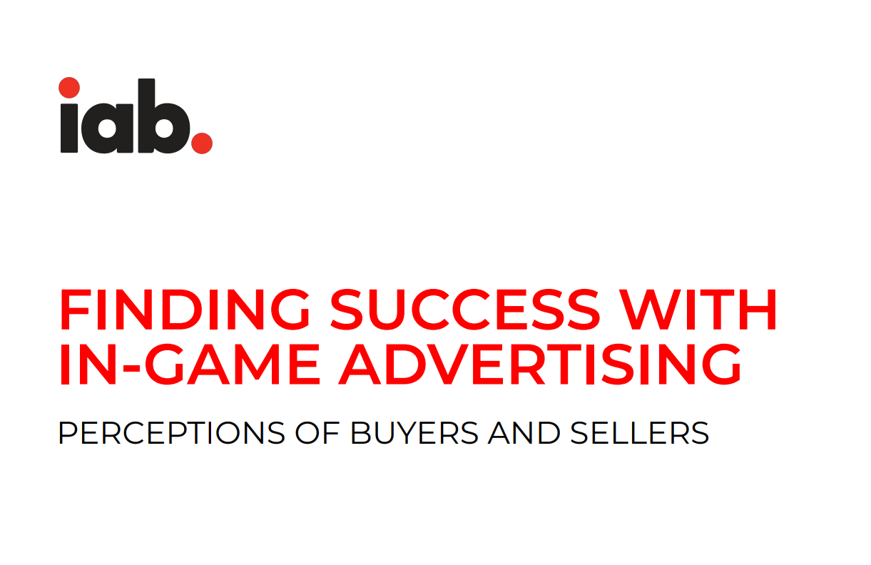 IAB In-game advertising study
