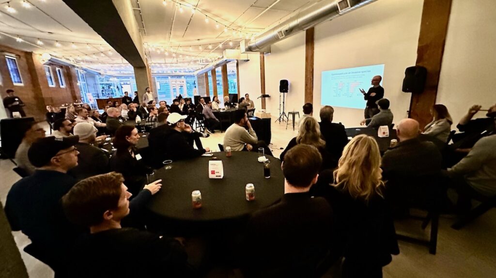 Aldora CEO Joost van Dreunen at the latest GamesBeat Global Tour stop in Seattle.