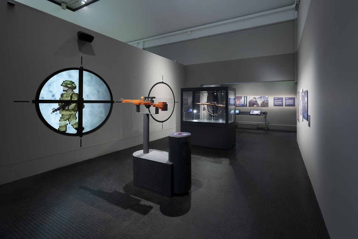 War Games: Real Conflicts / Virtiual Worlds / Extreme Entertainment exhibition at IWM London. Photographed 26th September 2022