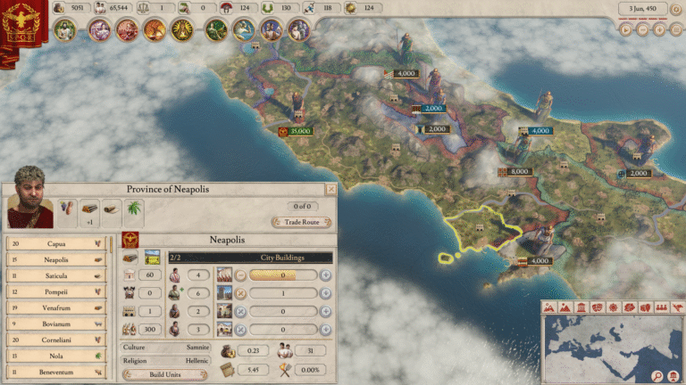 Imperator: Rome is Paradox's first game with its improved development engine.