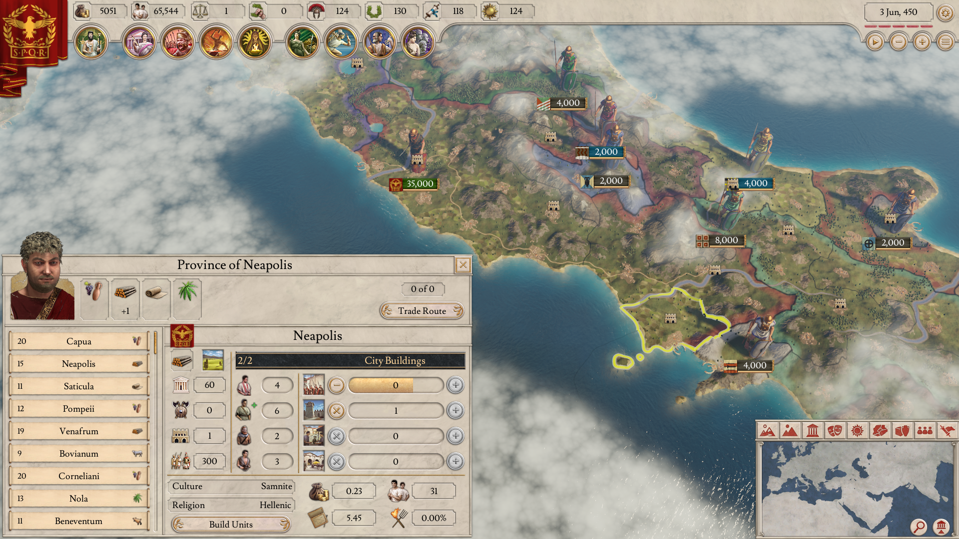 Imperator: Rome is Paradox's first game with its improved development engine.