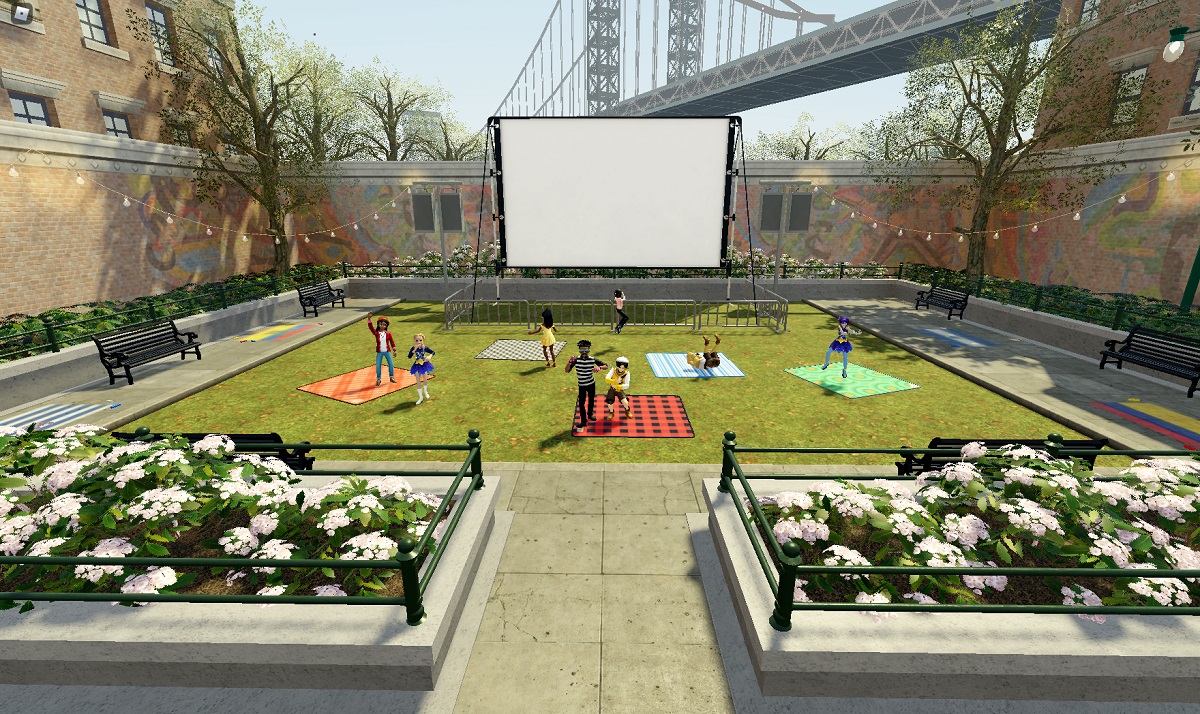 You can watch a screen of special In the Heights videos in Roblox.