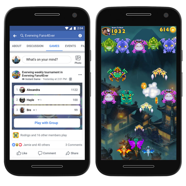 Facebook Instant Games.