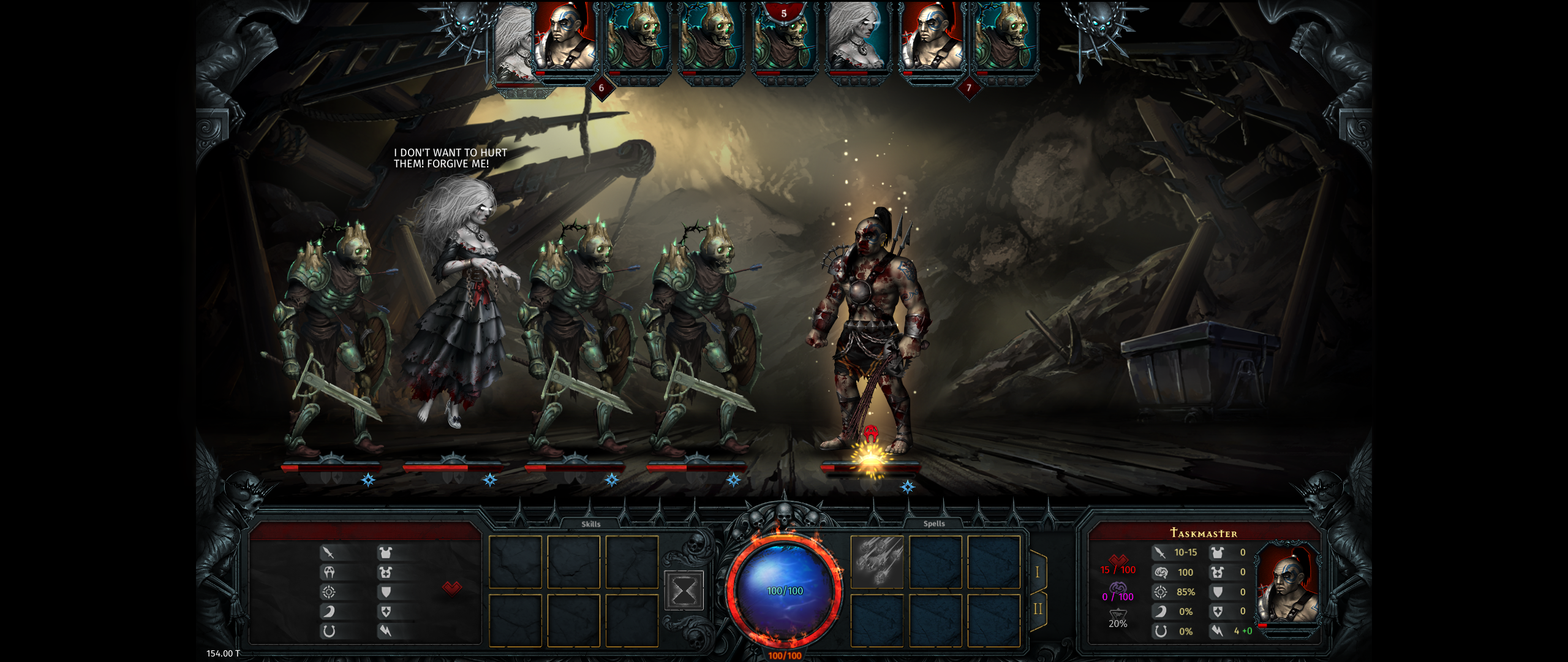 Iratus: Lord of the Dead is a take on Darkest Dungeon in which you're  a Necromancer defeating the heroes.