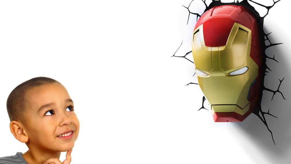Iron Man 3D wall light