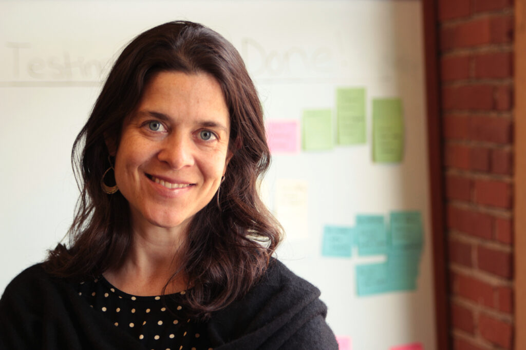 Simcoach Games' founder and chief games officer Jessica Trybus