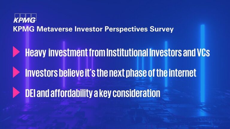 KPMG has a new survey on the metaverse.