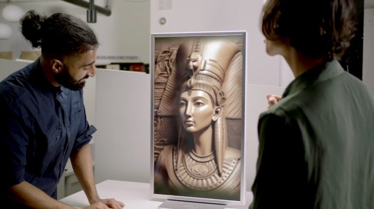 Looking Glass 32-inch spatial display.