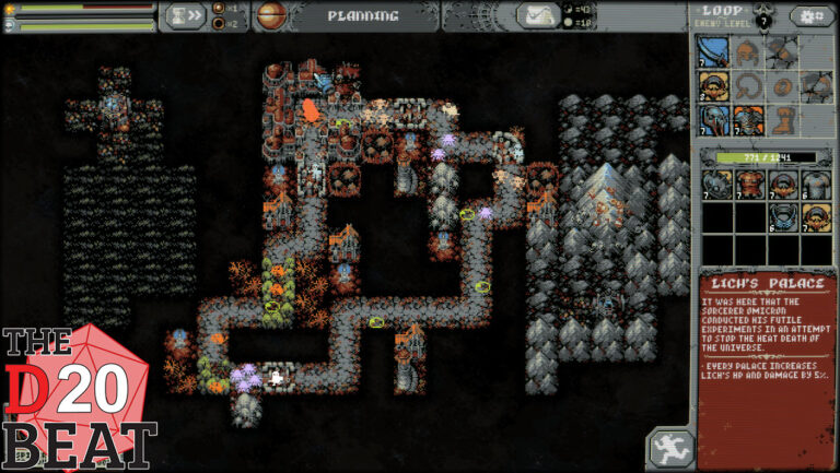 Loop Hero's world has been destroyed by a lich. You're out to restore it.