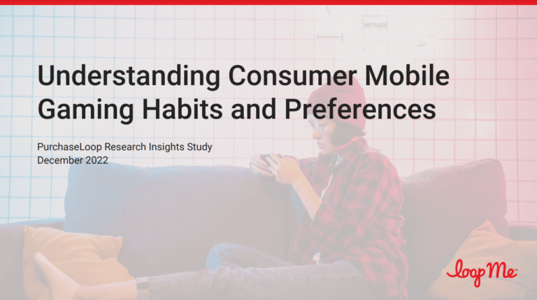 LoopMe survey on mobile gaming habits and attentiveness.