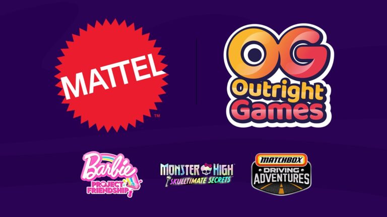 Mattel and Outright Games will make 3 console and PC games.