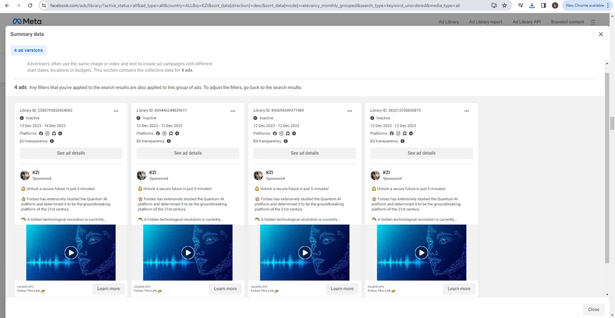 McAfee shows account sharing AI video scam.