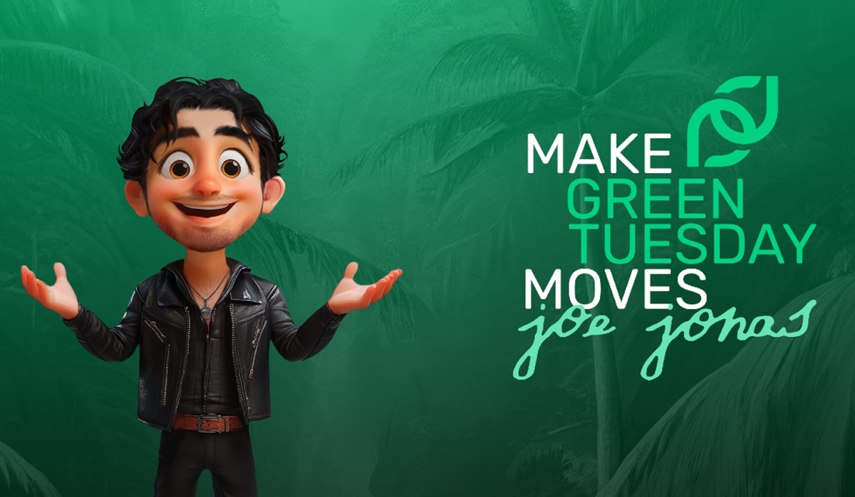 Joe Jonas is going green with Make Green Tuesday Moves.